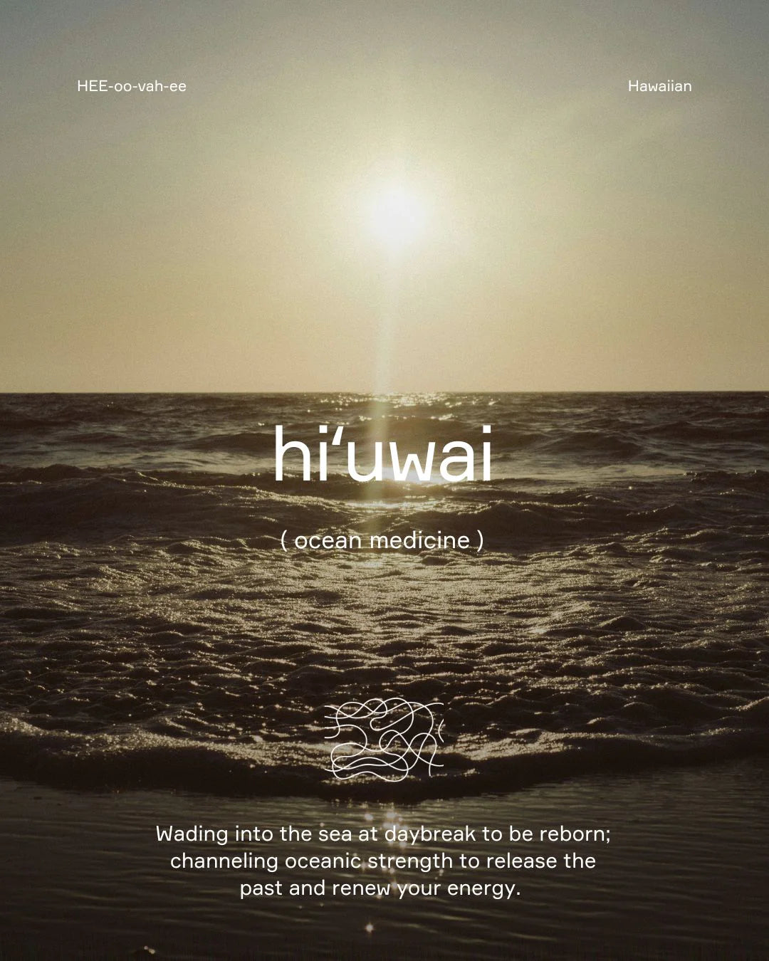 hi'uwai (ocean medicine) candle