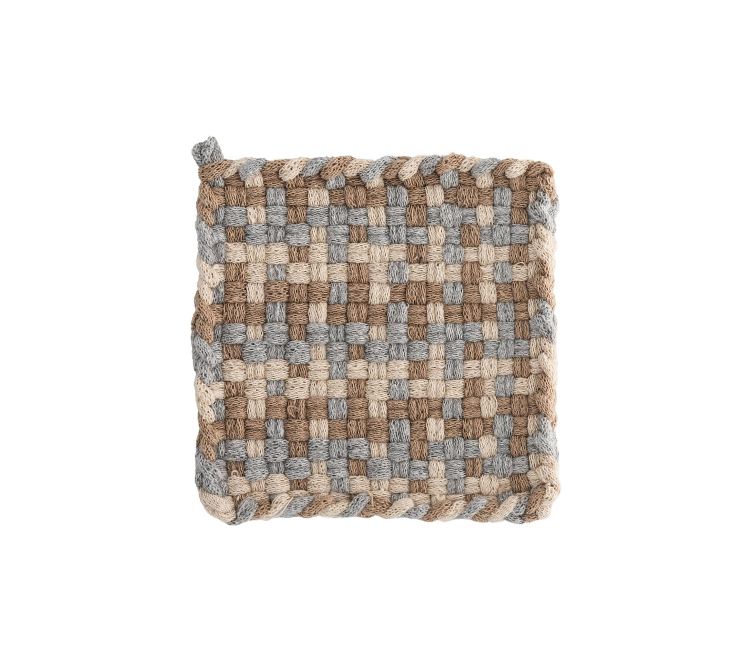 Woven Pot Holder- Sand & Stone