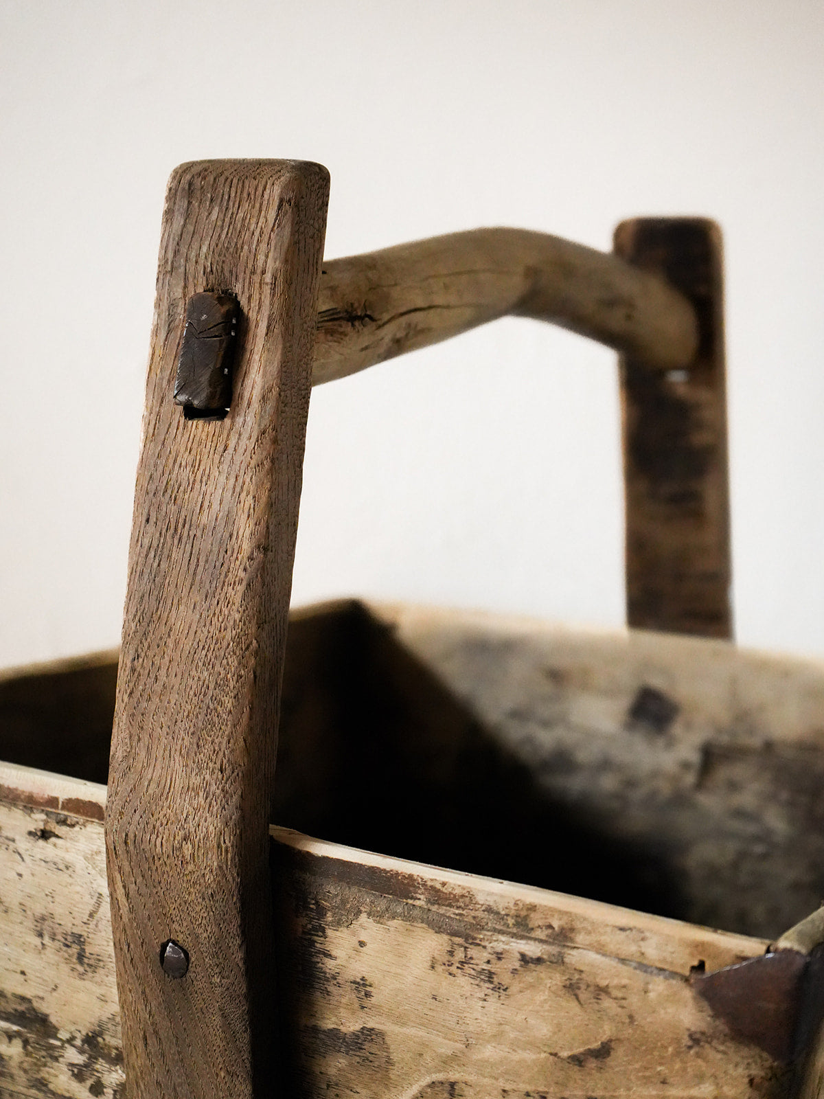 Antique Chinese Grain Wooden Bucket