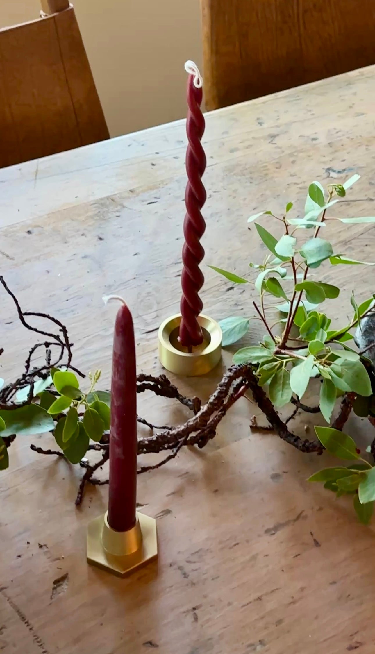 Spike Brass Candle Holder