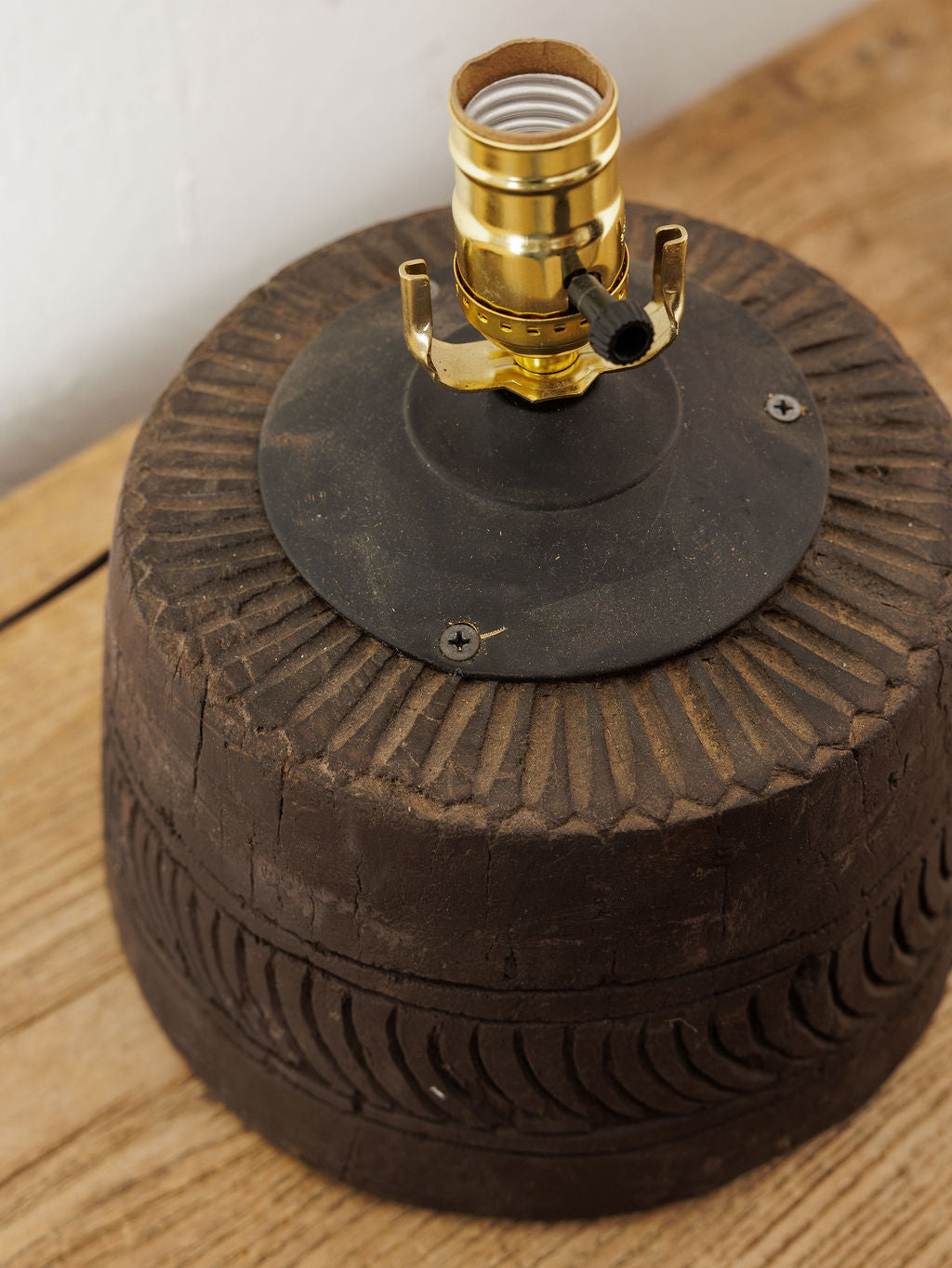 Wooden Architectural Pillar Lamp