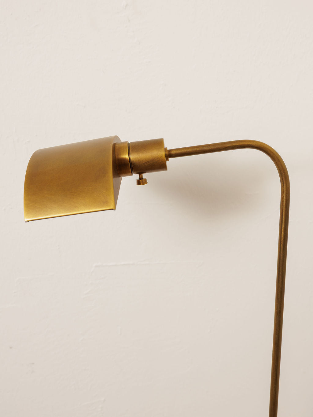 Brass Adjustable Library Floor Lamp