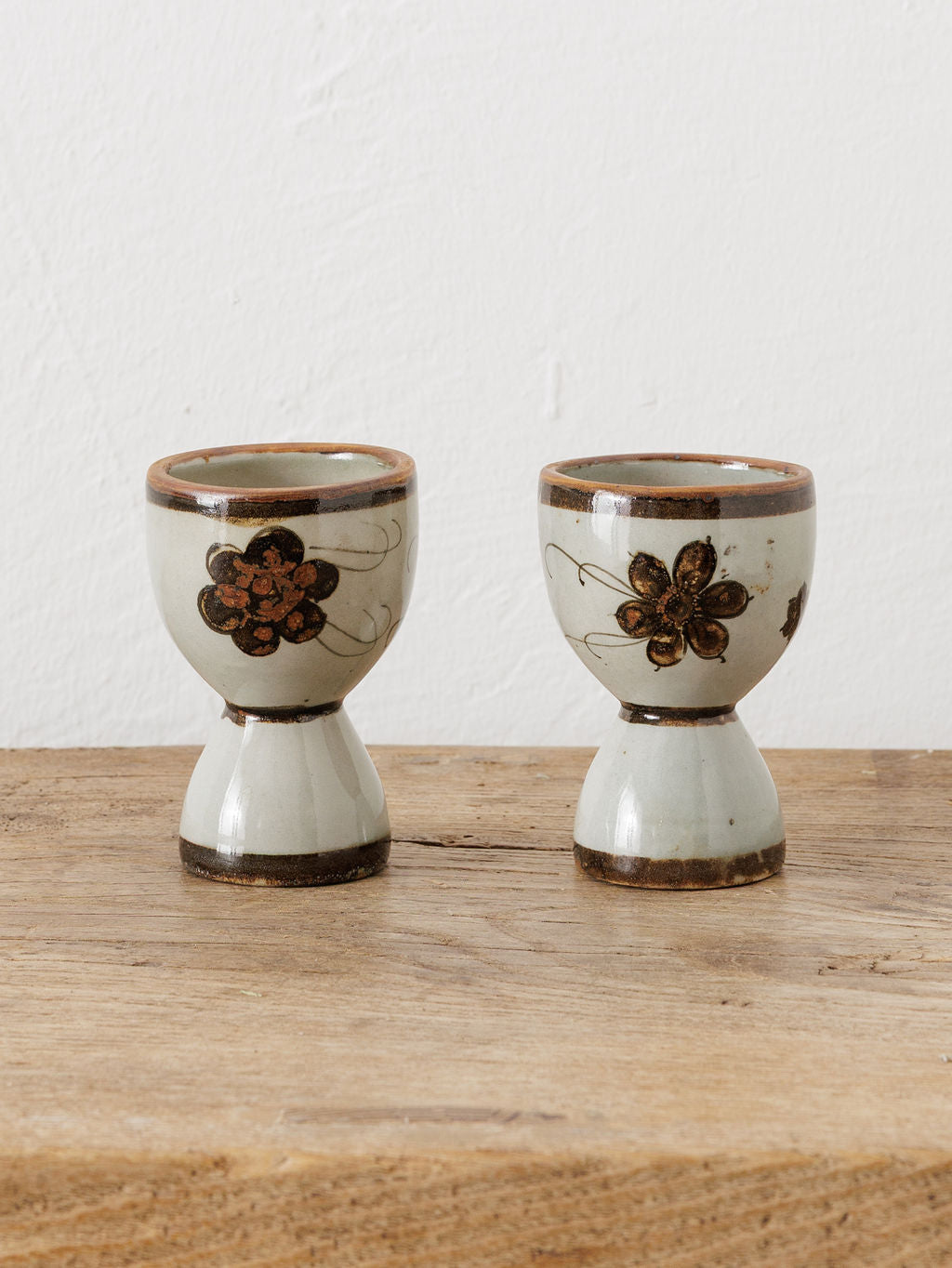 Pair of Hand-Painted Egg Cups