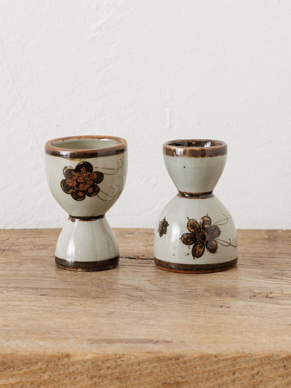Pair of Hand-Painted Egg Cups