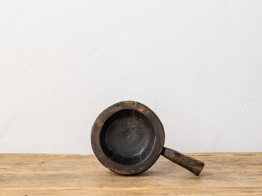 Primitive Wooden Mortar