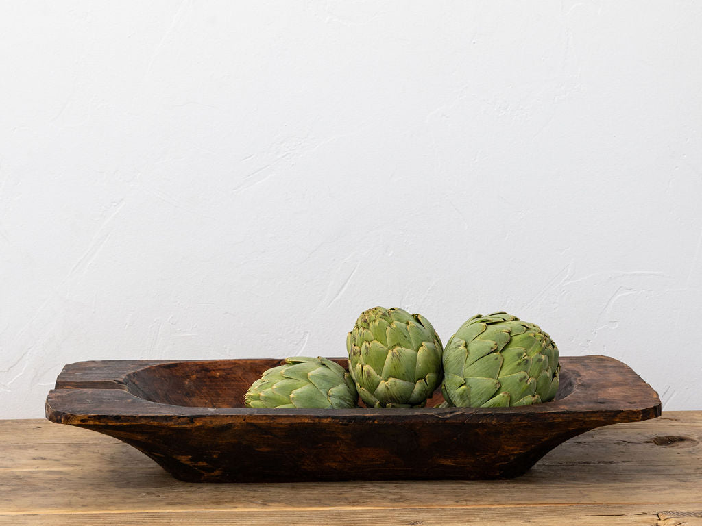 Large Wooden Dough Bowl