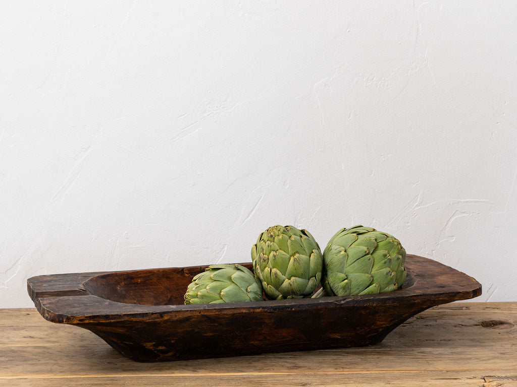 Large Wooden Dough Bowl