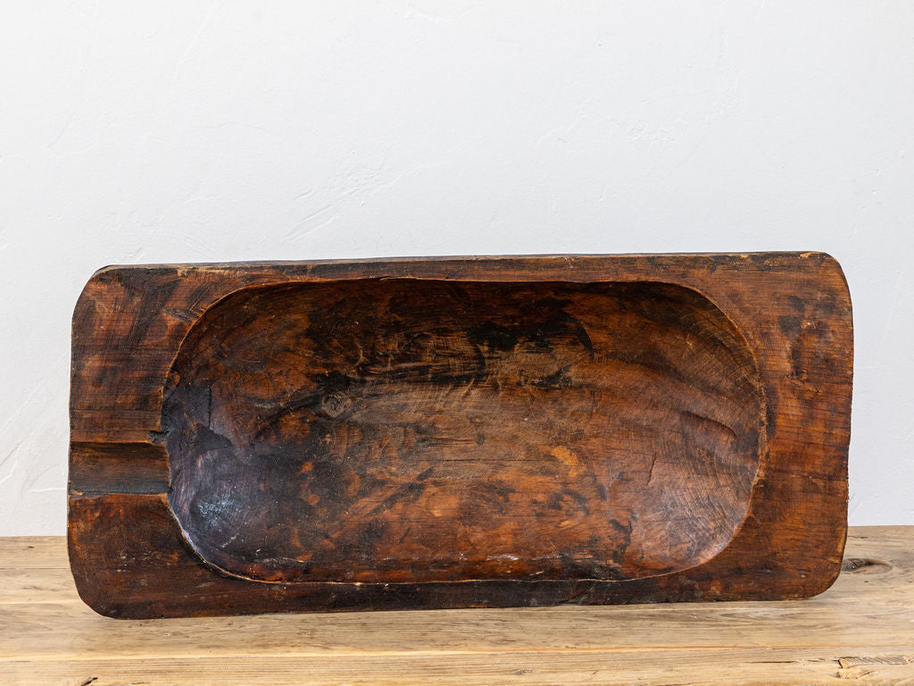 Large Wooden Dough Bowl