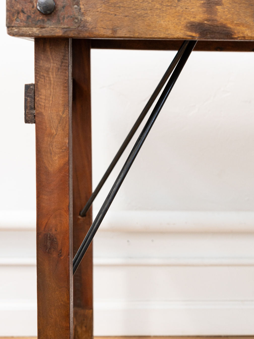 Reclaimed Folding Wood Table