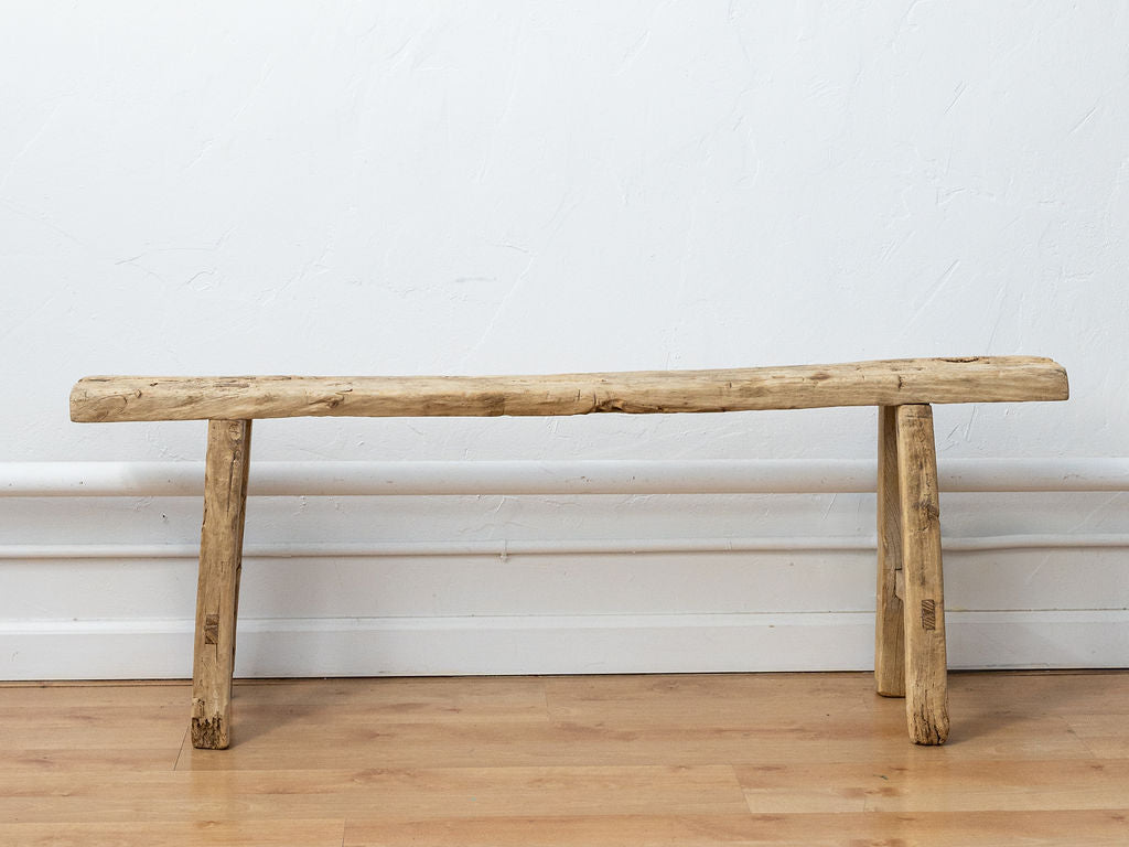 Reclaimed Elm Wood Bench