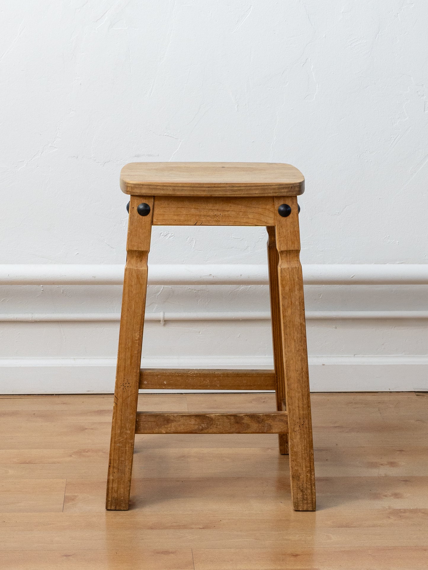 Pine Square Stool