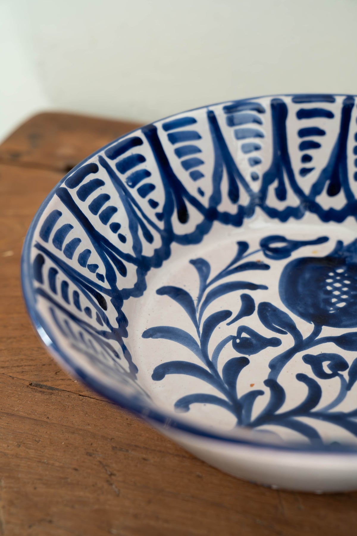 Blue & White Painted Bowl