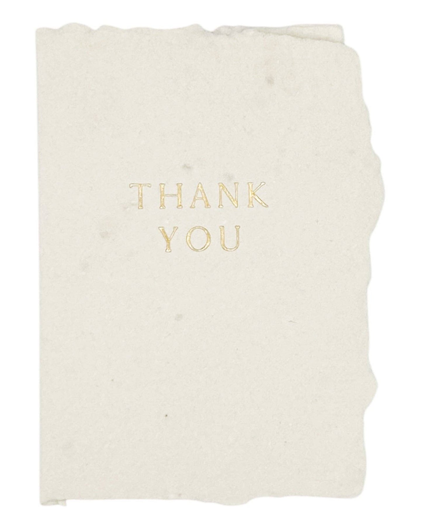 Thank you in gold card