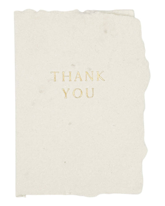 Thank you in gold card