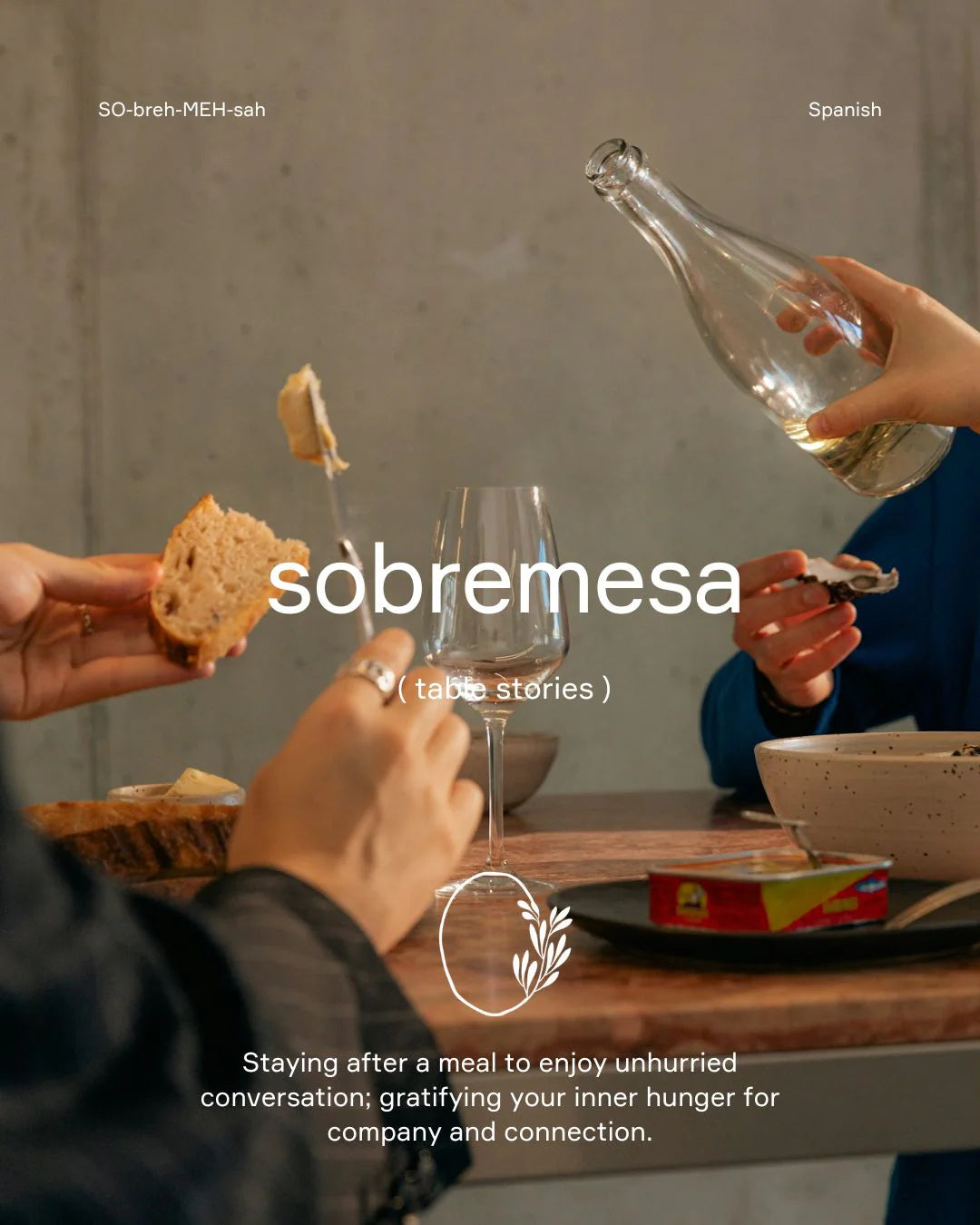sobremesa (table stories) candle