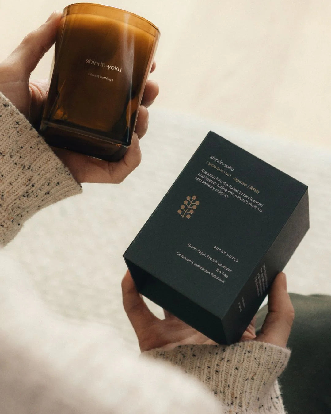 shinrin-yoku (forest bathing) candle