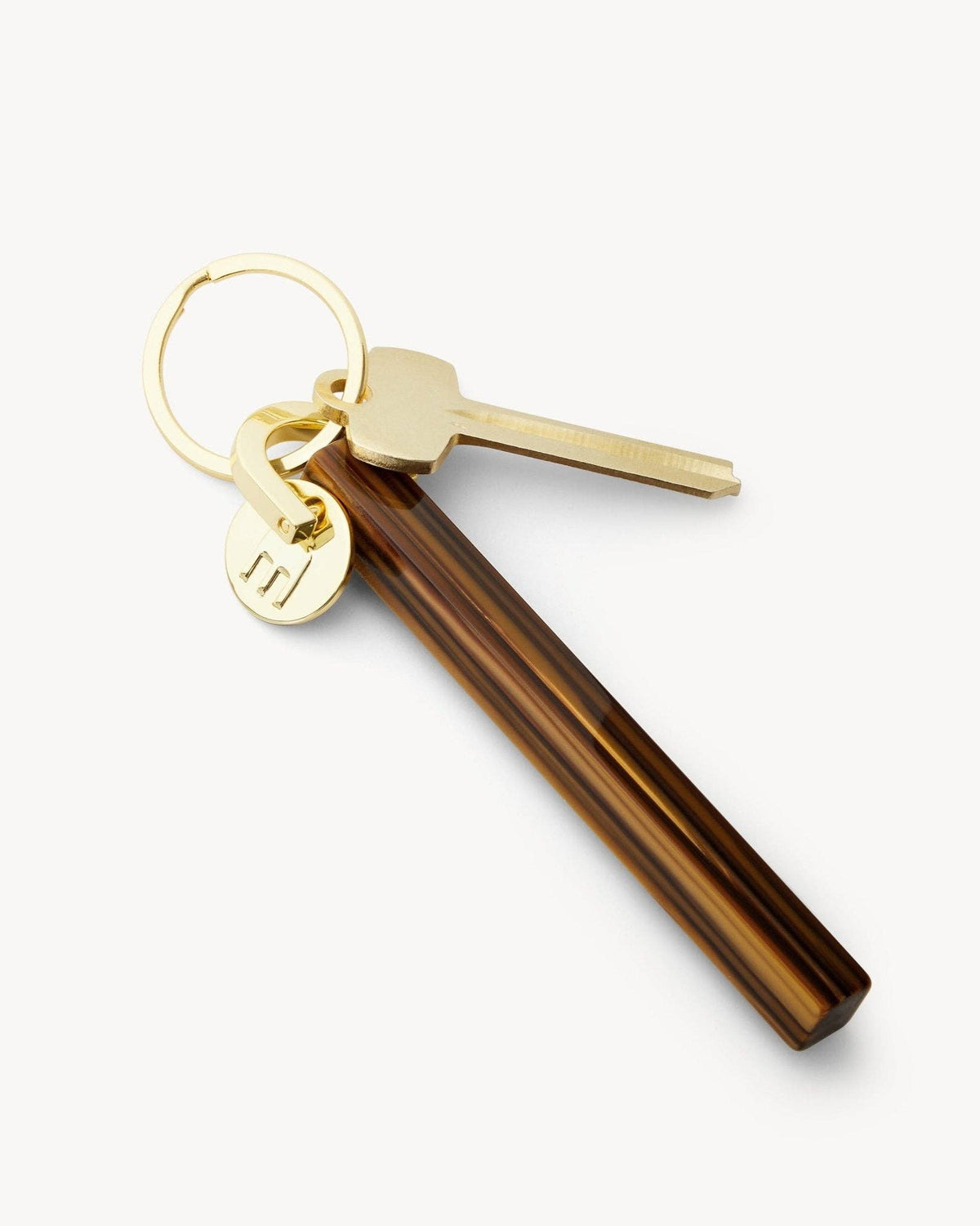 Bar Keychain in Tiger's Eye