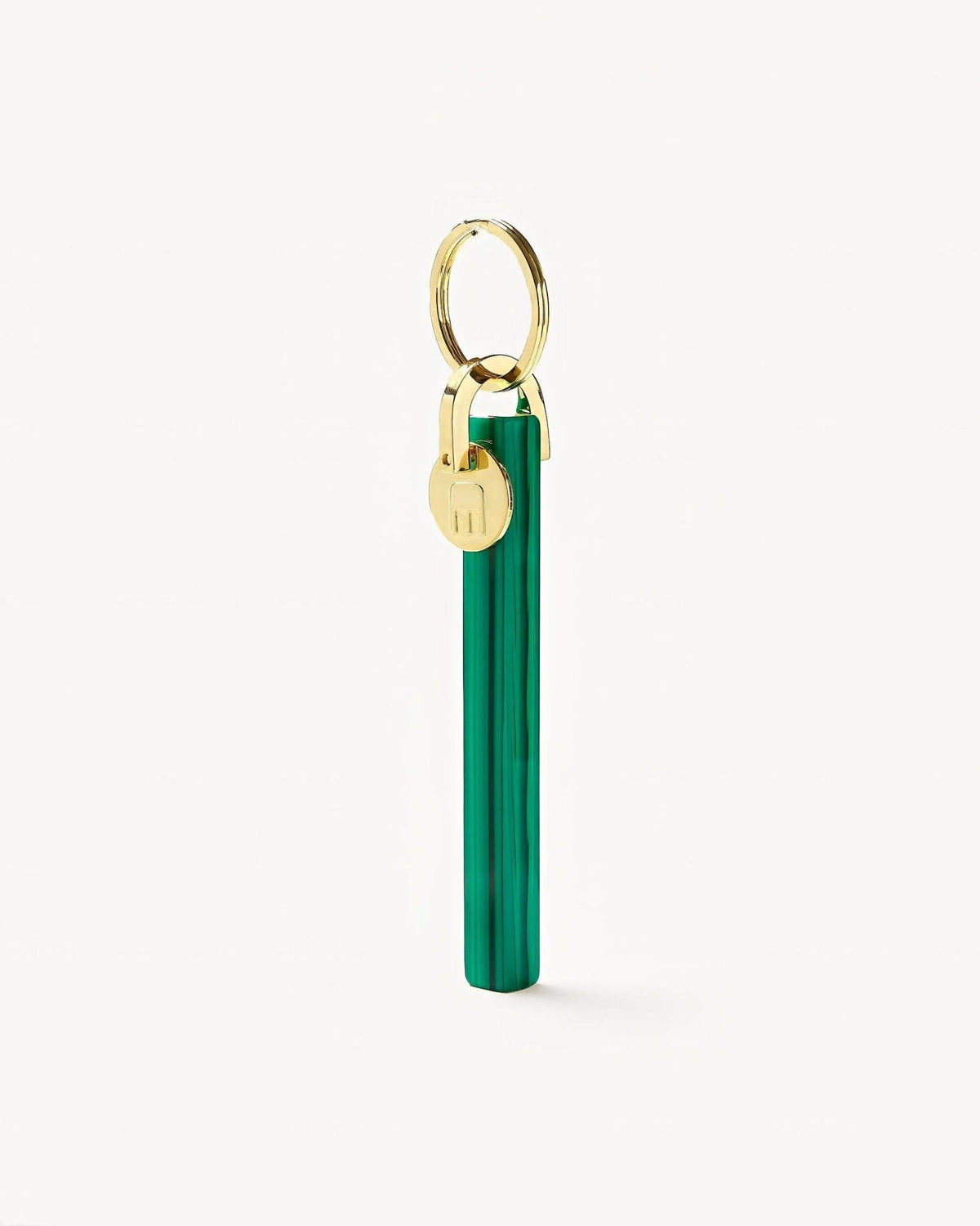 Bar Keychain in Malachite