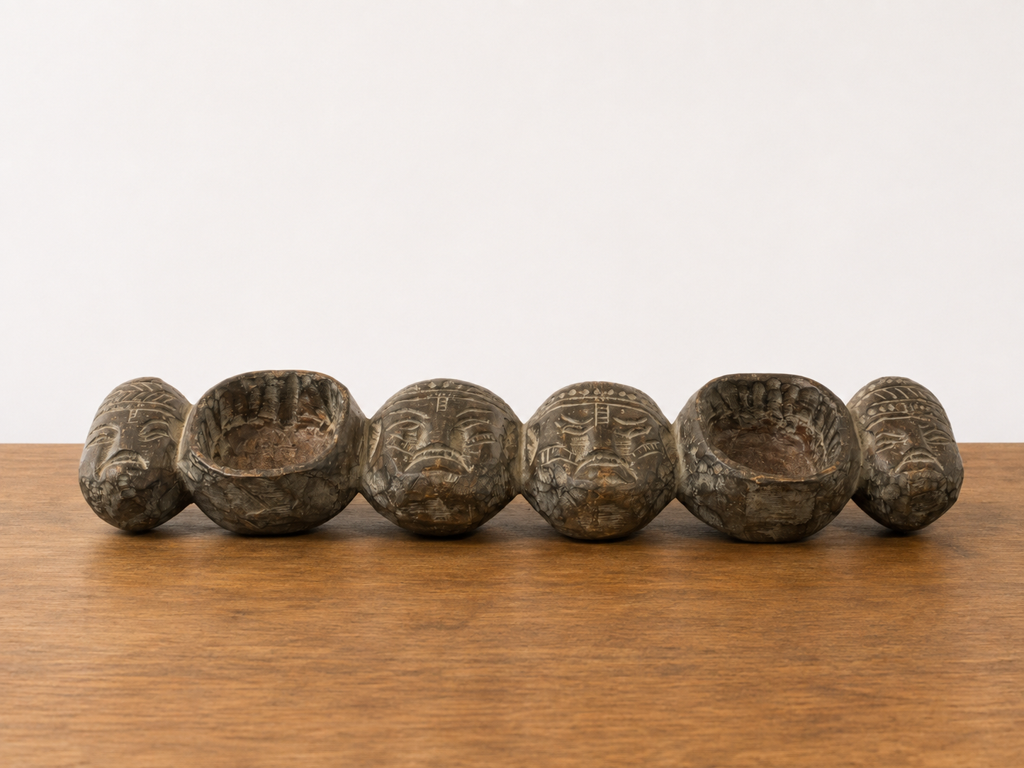 Antique Wood Pamahan Bowl