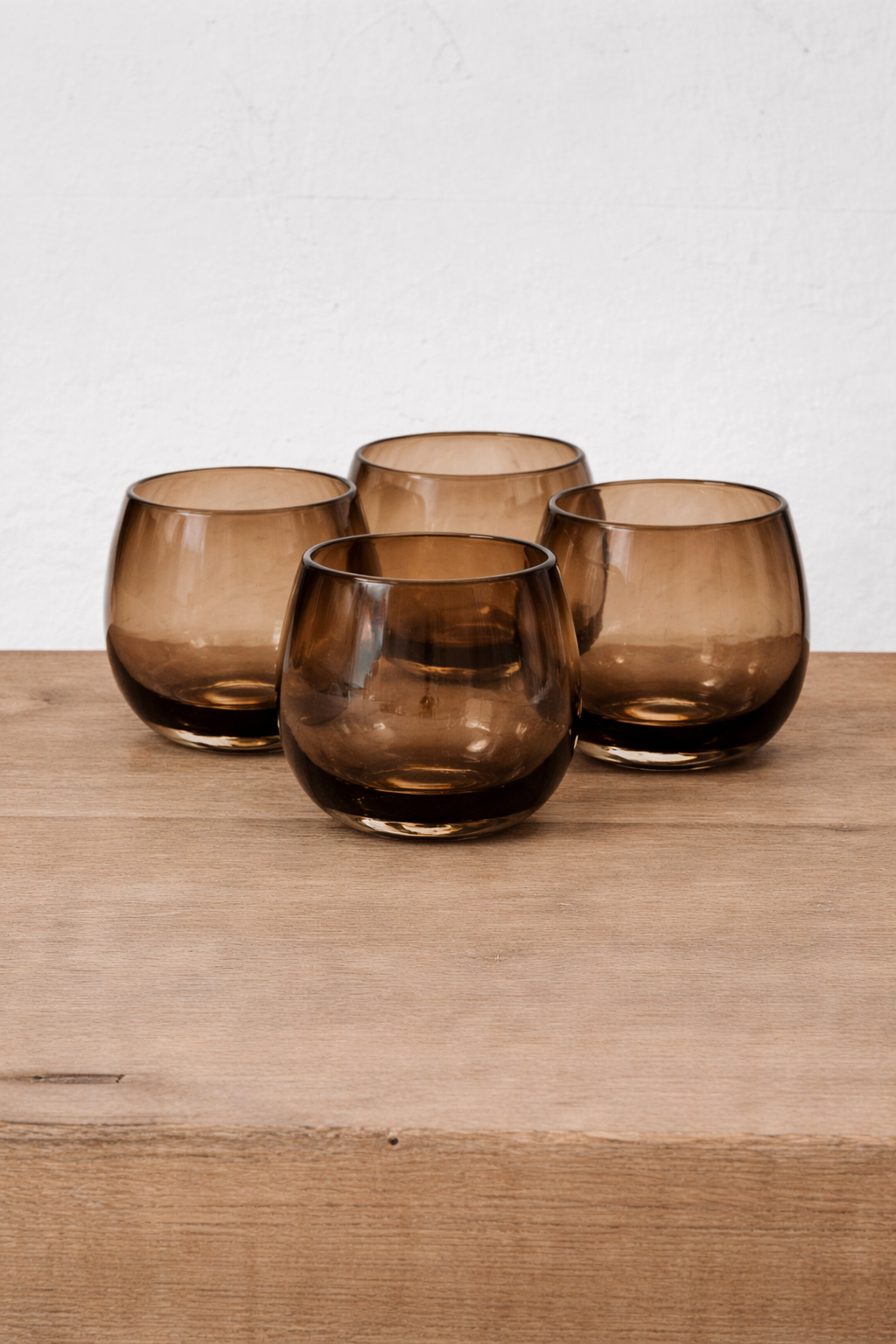 Ronde Blown Glass, Amber