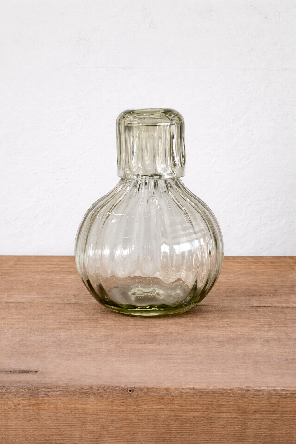 Handblown Fluted Carafe Set