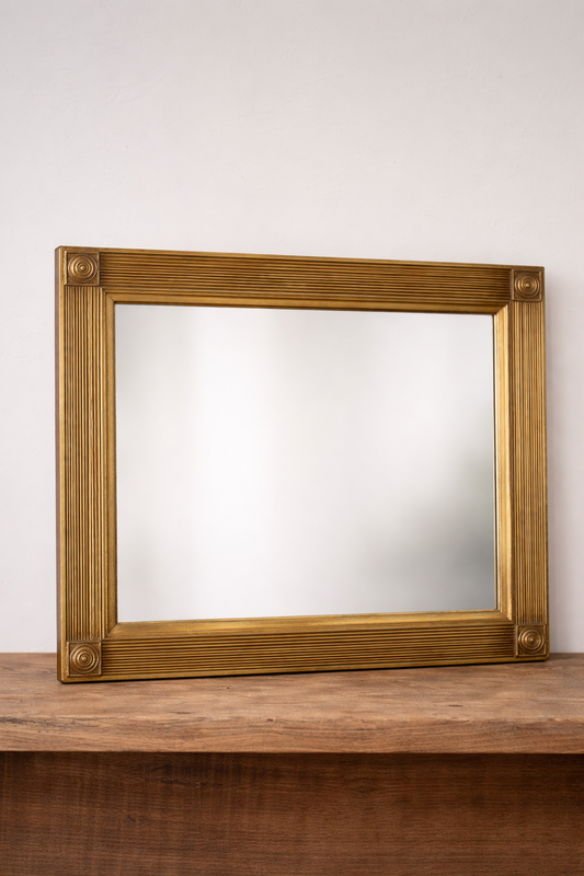 Gold Art Deco Gilded Mirror