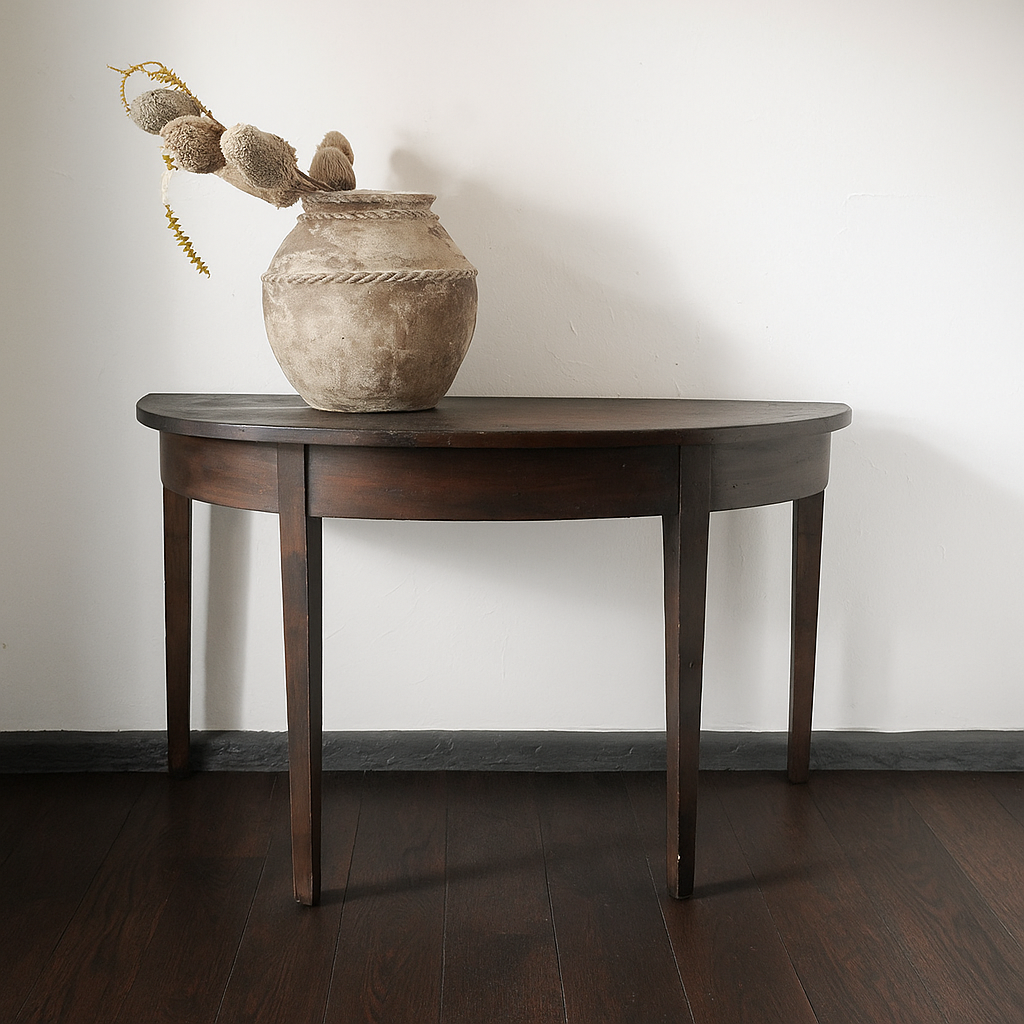 Antique Half Moon Table