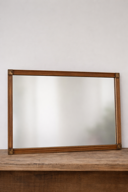 Teak Wooden Mirror