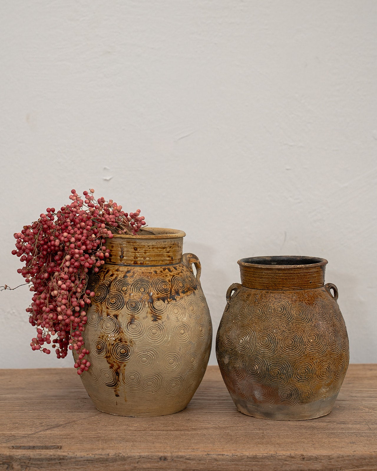 Glazed Floral Vessel