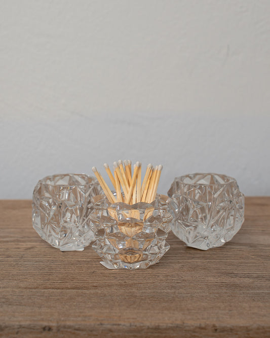 Glass Match Holders