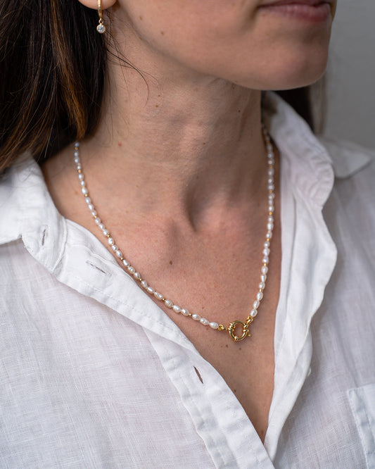 Seeded Pearl Necklace