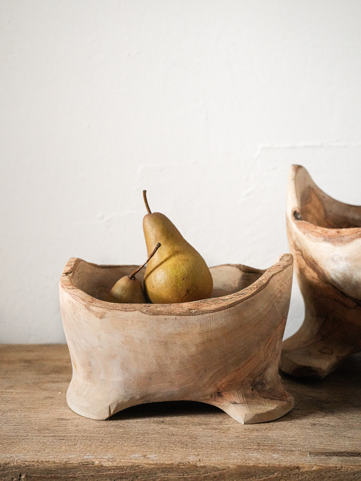 Irregular Footed Olive Wood Bowl