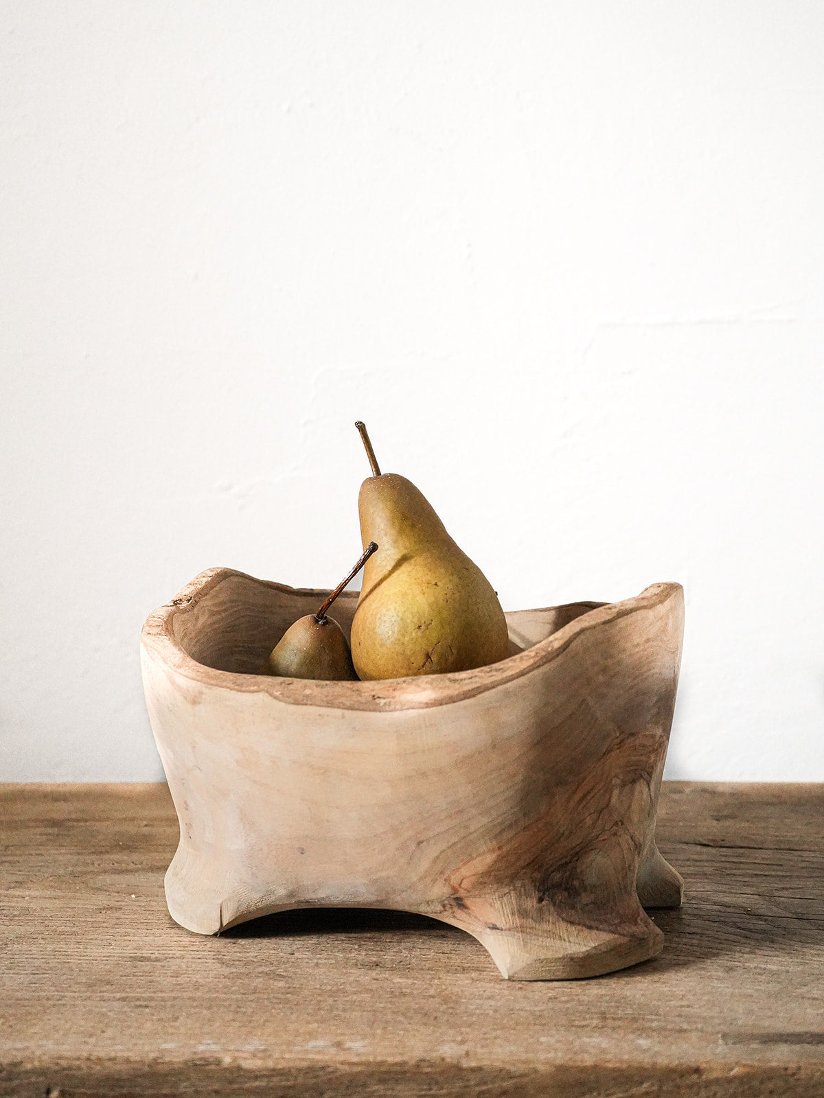 Irregular Footed Olive Wood Bowl