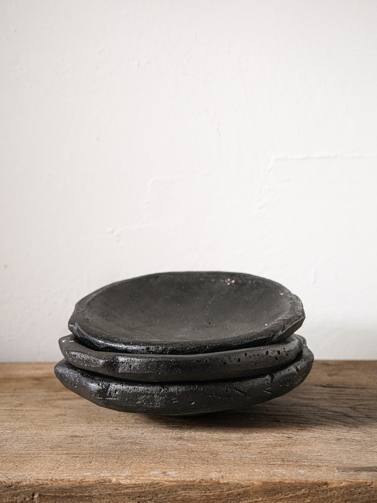 Black Ceramic Saucer