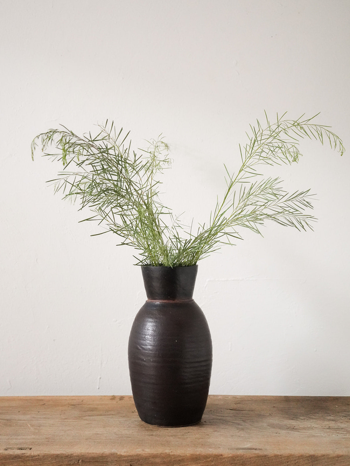 Large Brown Ceramic Vase