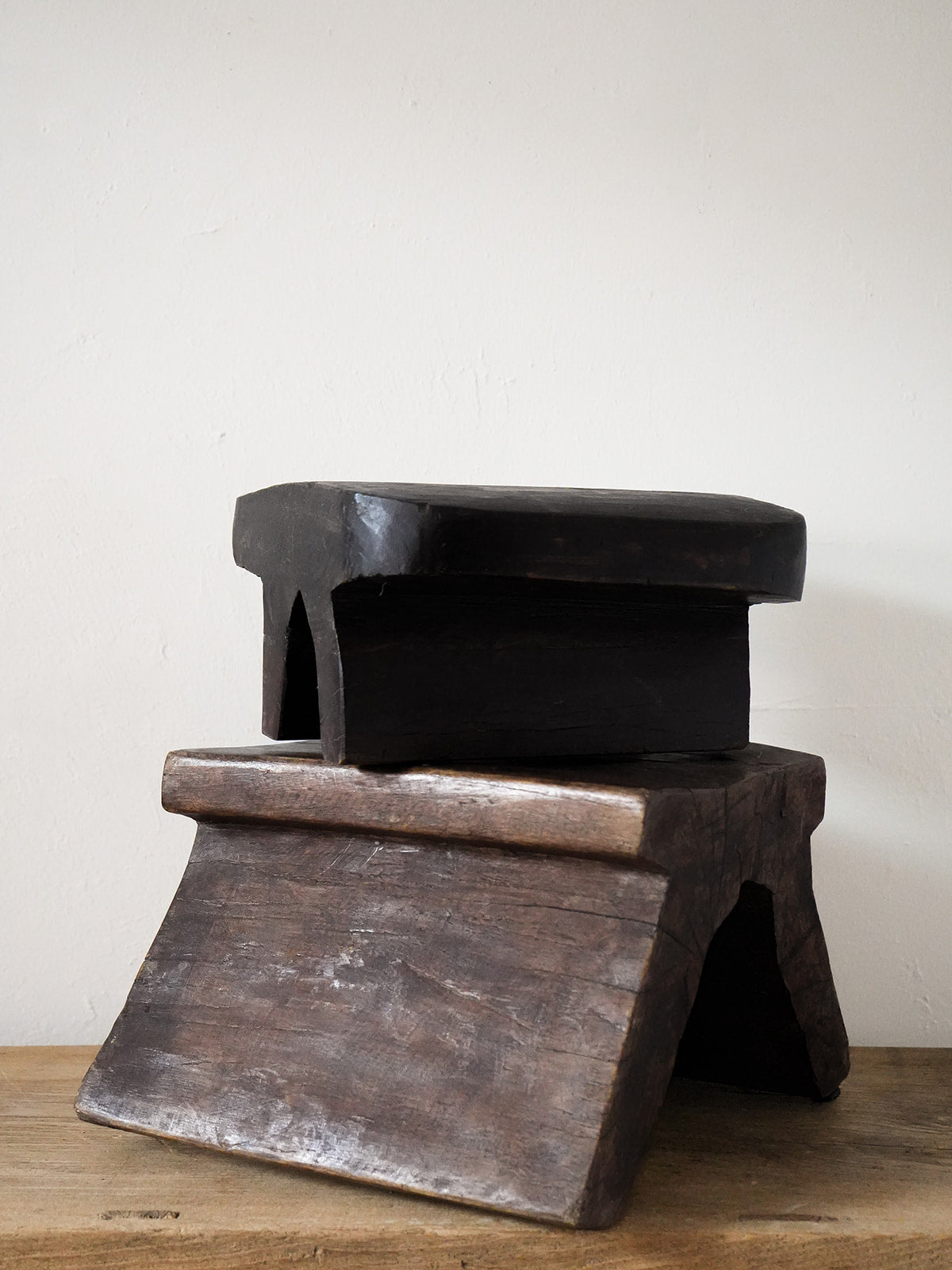 Vintage Wood Bajot Stool