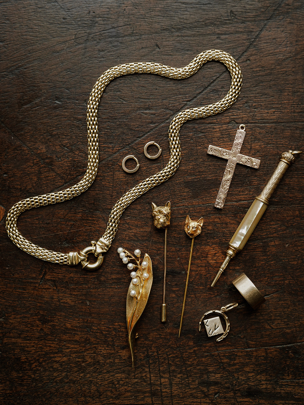 Vintage Victorian Engraved Cross