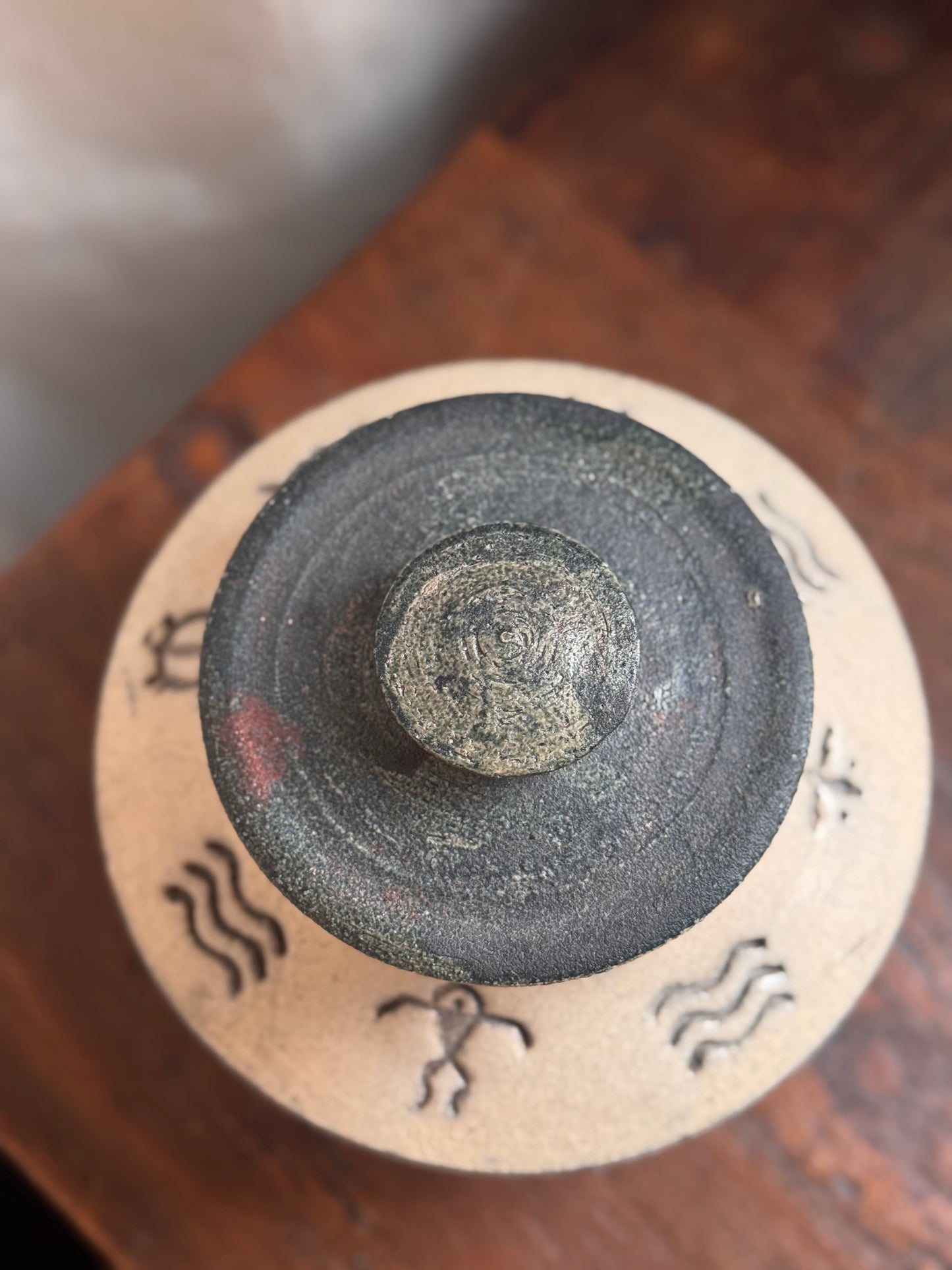 Lidded Ceramic Vessel