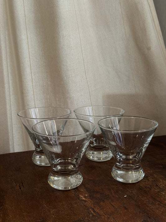 Stemless Martini Glass Set of 4