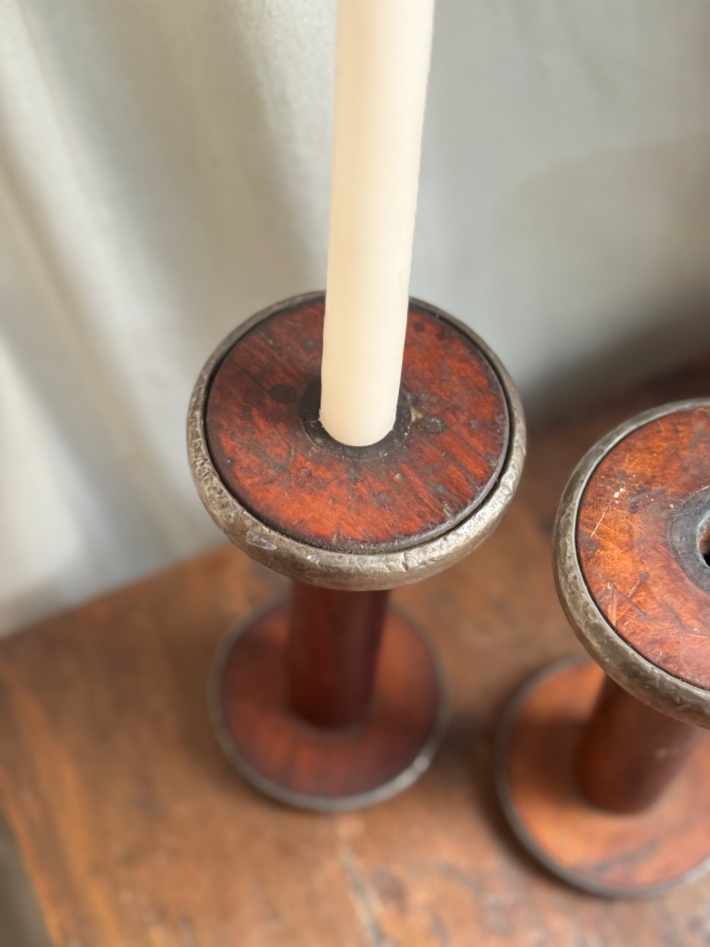 Yarn Candlestick Holders