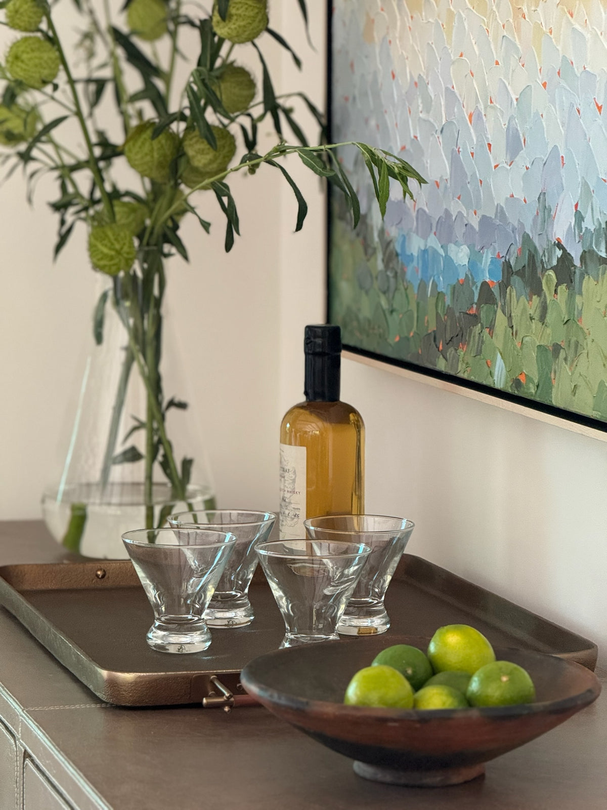 Stemless Martini Glass Set of 4