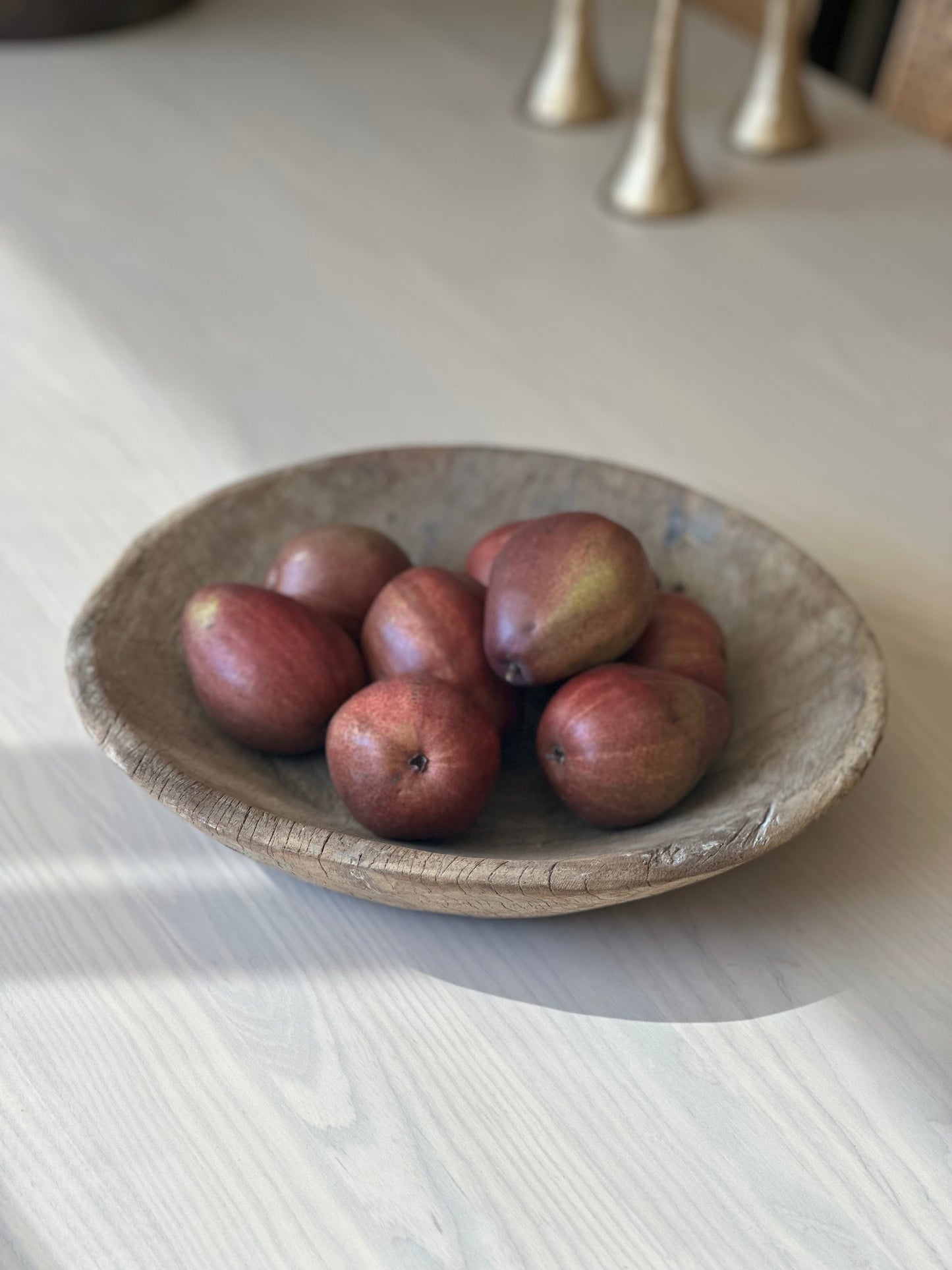Vintage Wooden Dough Bowl