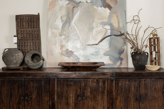 Distressed Wood Sideboard (6 Door)