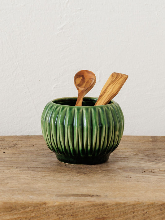 Green Ceramic Bowl