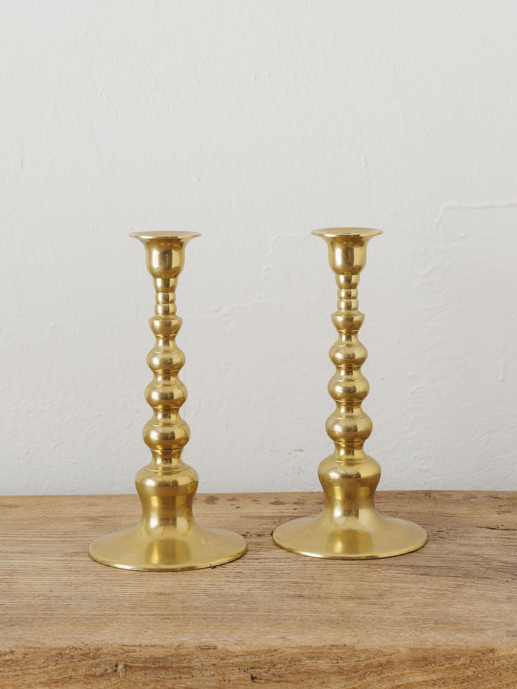 Pair of Large Brass Candlesticks