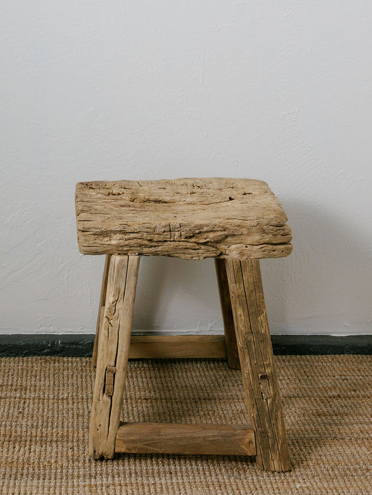 Chunky Elm Stool