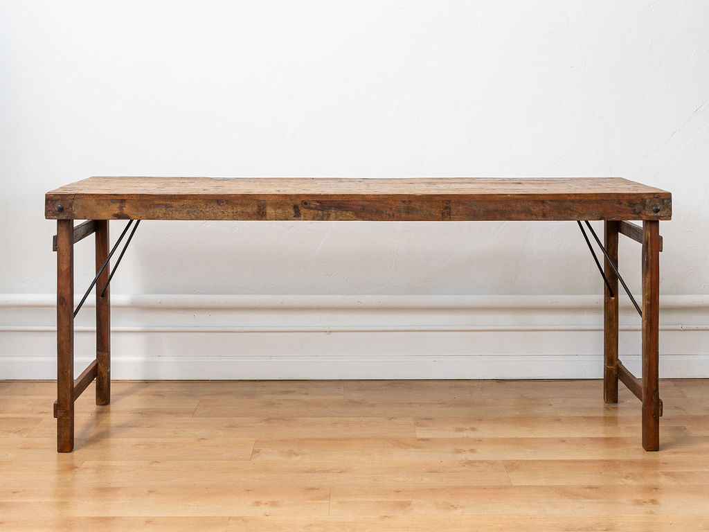 Reclaimed Folding Wood Table