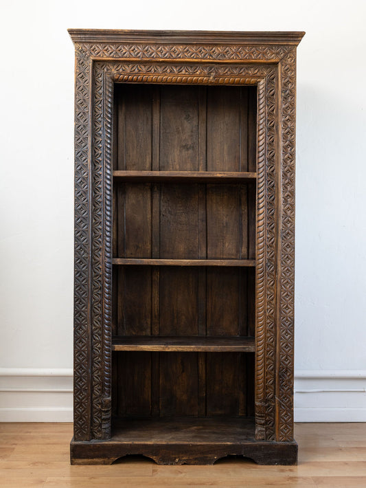 Carved African Bookshelf
