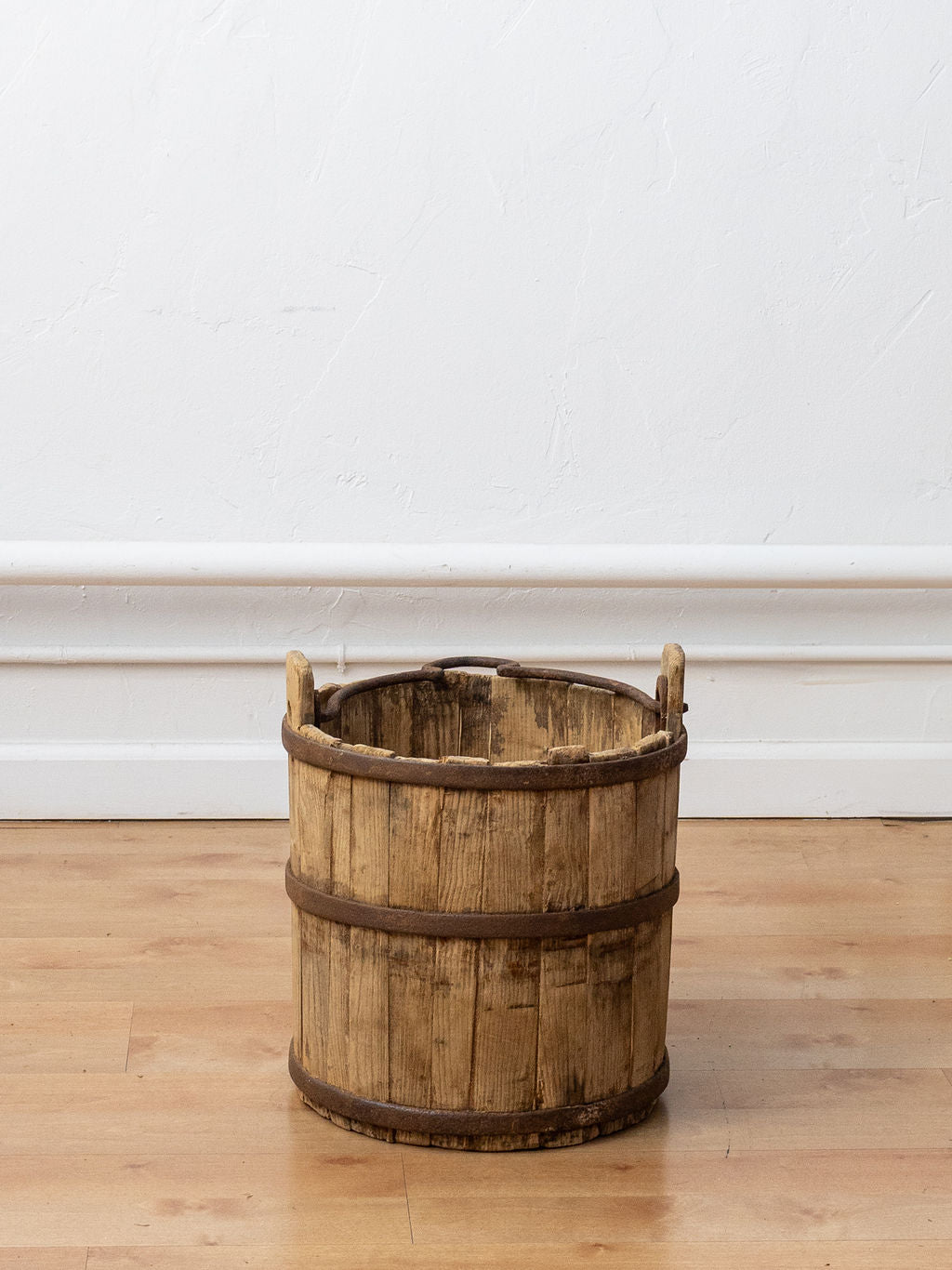 Antique Wooden Water Bucket