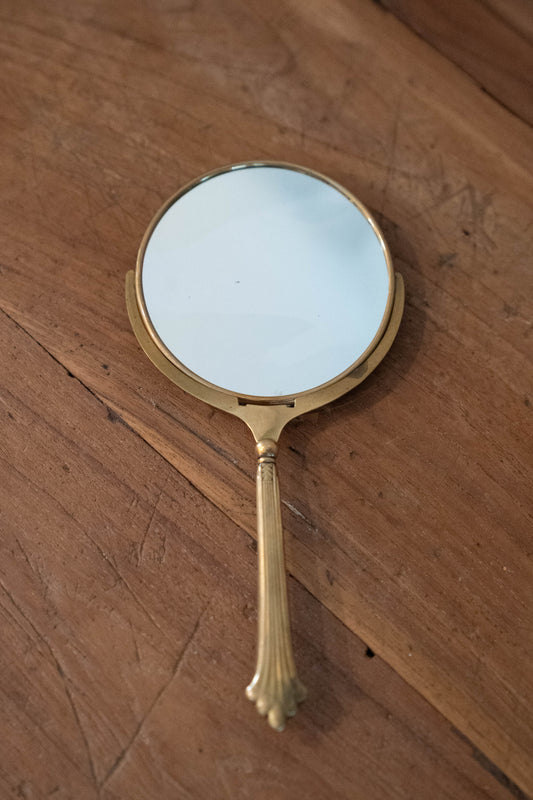 Art Deco Handheld Mirror